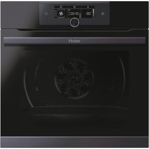 Cuptor incorporabil Haier HWO60SM5F5BH, Electric, 70 l, Autocuratare catalitica, Interfata I-Turn, Wi-Fi + Bluetooth, Softclose, Clasa A+ (Negru)
