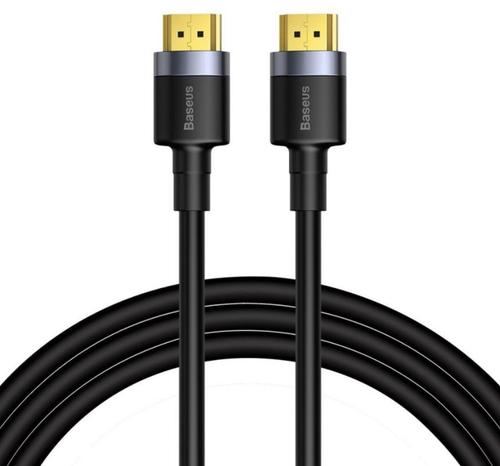 Cablu HDMI Adaptor 4K Baseus CADKLF-G01, HDMI la HDMI, 3 m (Negru/Auriu) 1 Cablu HDMI Adaptor 4K Baseus CADKLF-G01, HDMI la HDMI, 3 m (Negru/Auriu)