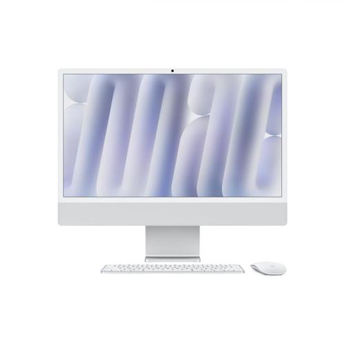 All In One PC Apple iMac 24inch (2024), Procesor Apple M4, 10 nuclee CPU si 10 nuclee GPU, 24inch, Retina 4.5K, 16GB, 512GB SSD, macOS, Layout INT, Manual RO (Argintiu)