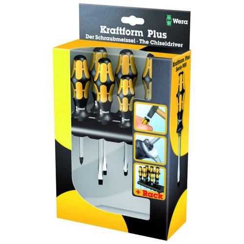Set 6 surubelnite cu impact Wera Kraftform PLUS 900 (Galben/Negru) 1 Set 6 surubelnite cu impact Wera Kraftform PLUS 900 (Galben/Negru)