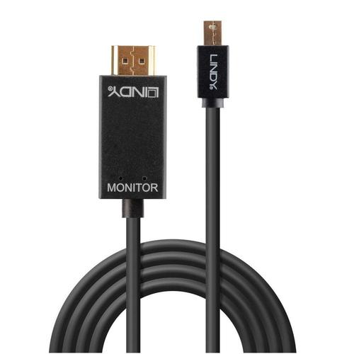 Cablu Lindy LY-36928, 3m Mini DisplayPort - HDMI 1 Cablu Lindy LY-36928, 3m Mini DisplayPort - HDMI