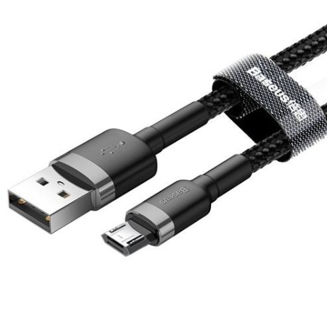 Cablu de date Baseus Cafule Series CAMKLF-BG1, MicroUSB, 1 m (Negru/Gri) 1 Cablu de date Baseus Cafule Series CAMKLF-BG1, MicroUSB, 1 m (Negru/Gri)