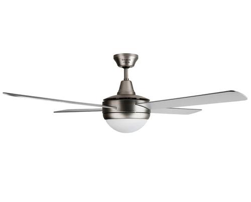 Ventilator de tavan cu lustra Taurus Fresko 4B, 150W, 132 cm diametru, Telecomanda, Cronometru (Argintiu) 1 Ventilator de tavan cu lustra Taurus Fresko 4B, 150W, 132 cm diametru, Telecomanda, Cronometru (Argintiu)