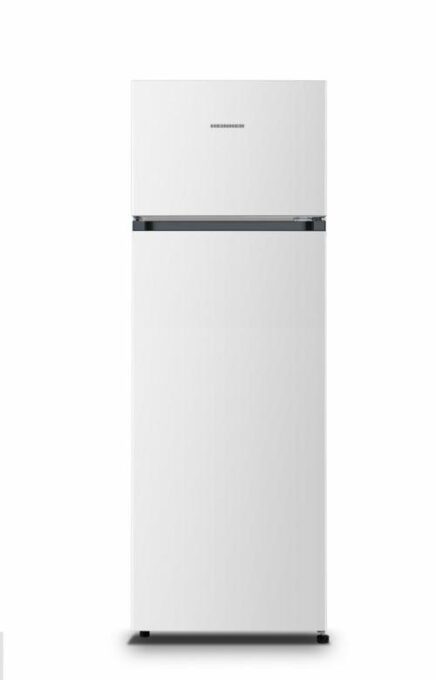 Frigider cu doua usi HEINNER HF-HS243E++, 243 l, Clasa E, Lumina LED, Usi reversibile, H 161 cm (Alb)