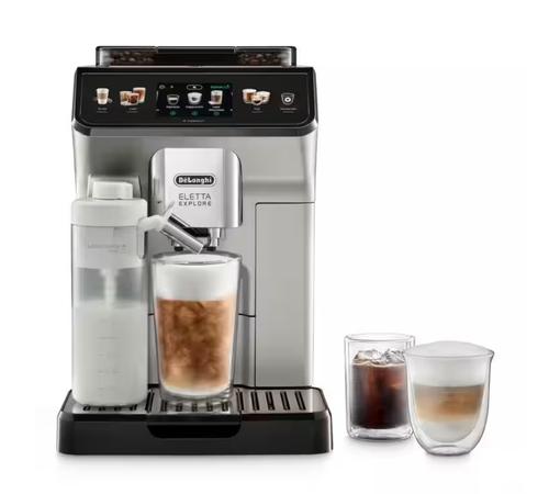 Espressor cafea automat De'Longhi Eletta Explore ECAM 450.65.S, 1450 W, 1.8 L, 19 bar (Argintiu) 1 Espressor cafea automat De'Longhi Eletta Explore ECAM 450.65.S, 1450 W, 1.8 L, 19 bar (Argintiu)