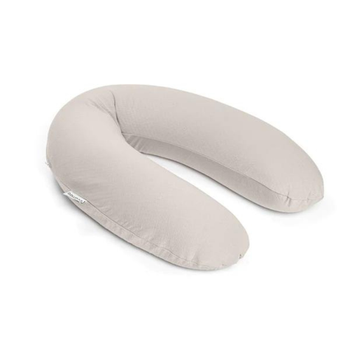 Perna mare Doomoo pentru gravide si bebelusi 3 in 1, bumbac organic Buddy Tetra Jersey Sand 1 Perna mare Doomoo pentru gravide si bebelusi 3 in 1, bumbac organic Buddy Tetra Jersey Sand