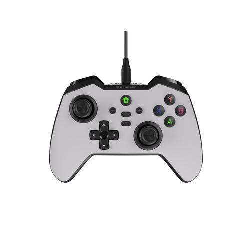 Gamepad Genesis Mangan 300, USB-C, 19 butoane, Vibratii, PC/Android/Nintendo Switch (Alb) 1 Gamepad Genesis Mangan 300, USB-C, 19 butoane, Vibratii, PC/Android/Nintendo Switch (Alb)