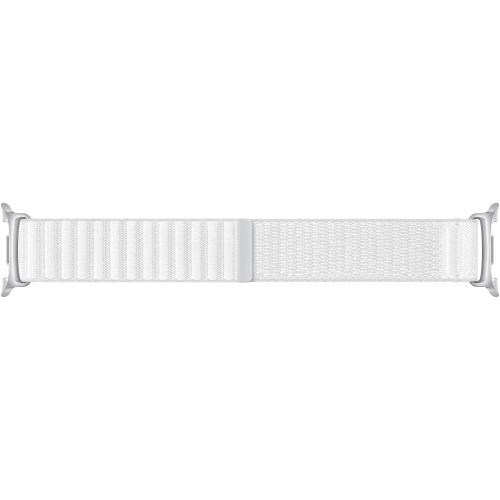 Curea Smartwatch Samsung Fabric pentru Galaxy Watch8 / Watch8 Classic (S/M), Alb