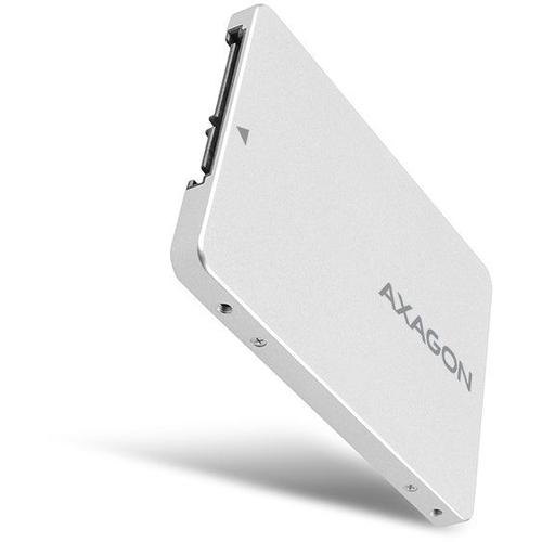 Adaptor Axagon M.2 SSD - SATA III SSD, 2.5inch, Suport SSD pana la 80 mm, Aluminiu (Alb) 1 Adaptor Axagon M.2 SSD - SATA III SSD, 2.5inch, Suport SSD pana la 80 mm, Aluminiu (Alb)