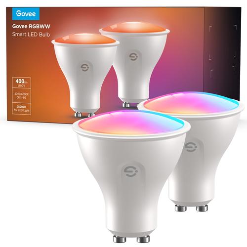 Set 2 becuri inteligente Govee RGBWW, 400 lm, Wi-Fi, Bluetooth 1 Set 2 becuri inteligente Govee RGBWW, 400 lm, Wi-Fi, Bluetooth