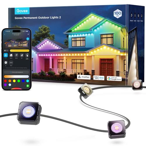 Banda LED pentru exterior Govee H705E311, 30m, Wi-Fi, IP67 1 Banda LED pentru exterior Govee H705E311, 30m, Wi-Fi, IP67