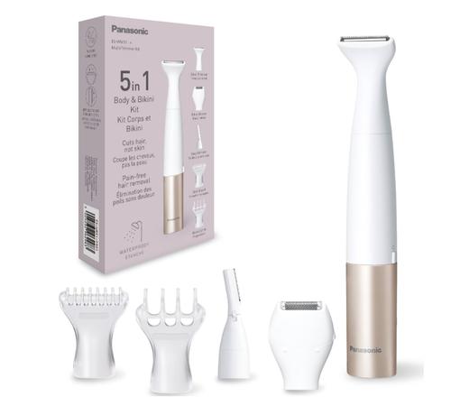 Trimmer 5in1 Panasonic ES-WM31-P301, pentru corp cu accesorii interschimbabile, Wet & Dry, lame otel inoxidabil hipoalergenic si rotunjite pe margini (Roz/Alb) 1 Trimmer 5in1 Panasonic ES-WM31-P301, pentru corp cu accesorii interschimbabile, Wet & Dry, lame otel inoxidabil hipoalergenic si rotunjite pe margini (Roz/Alb)
