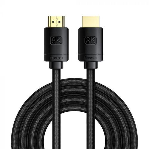 Cablu Baseus CAKGQ-L01, HDMI - HDMI, 8K, 3m (Negru) 1 Cablu Baseus CAKGQ-L01, HDMI - HDMI, 8K, 3m (Negru)