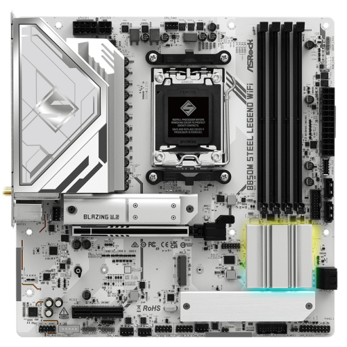 Placa de baza ASRocK B850M Steel Legend WiFi, AMD B850, Socket AM5, mATX