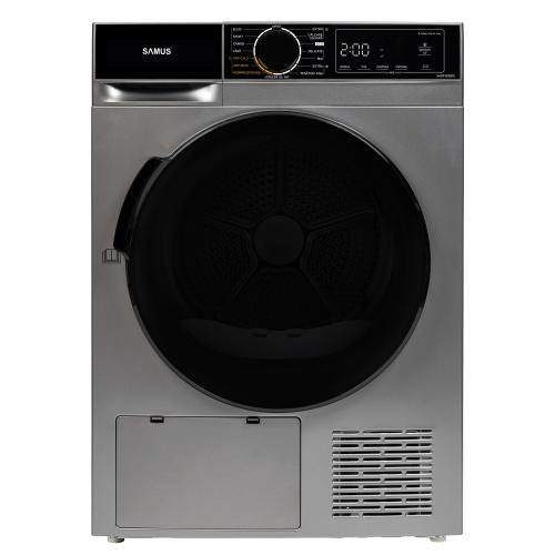 Uscator de rufe Samus SADP-836DS, Pompa de caldura, 8 kg, 15 programe, Clasa D, Igienizare UV, Afisaj electronic (Gri inchis)
