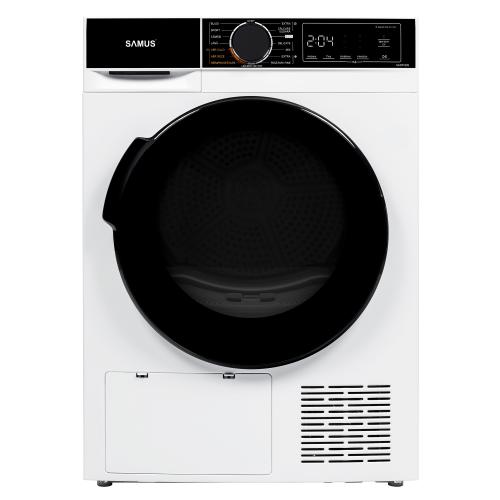 Uscator de rufe Samus SADP-835, Pompa de caldura, 8 kg, 15 programe, Clasa D, Igienizare UV (Alb)