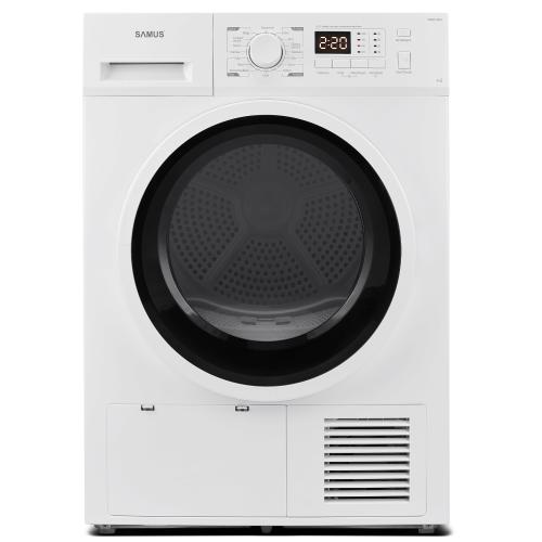 Uscator de rufe Samus SGDP-824, Pompa de caldura, 8 kg, 16 programe, Clasa E, Afisaj Electronic (Alb)