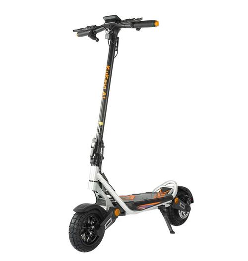 Trotineta electrica KuKirin A1, viteza 45 km/h, autonomie 45km, motor 800W, baterie 48V/13Ah, roti 10inch (Argintiu/Negru)