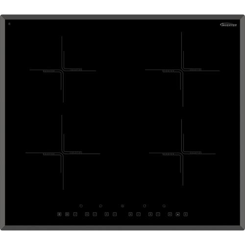 Plita cu inductie Arielli ACH-720IND, Putere 7.4 kW, 4 zone de caldura, Control touch, Timer, Indicator caldura reziduala, 60 cm (Negru)