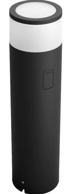 Stalp iluminat exterior LED integrat RGBW Philips HUE Calla, extensie, 8W (49W), 24V, IP65, ambianta alba color, temperatura lumina reglabila (2000-6500K), 600 lumeni, durata de viata 25.000 de ore, material metal (Negru)