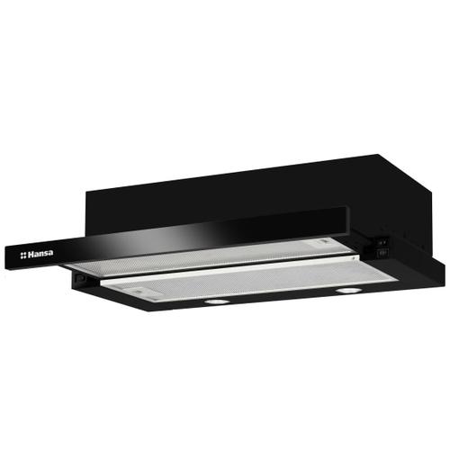 Hota telescopica Hansa OTP6243BGH, Capacitate de absorbire 389 M3/H, Iluminare LED (Negru)