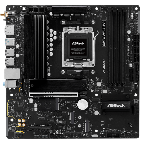 Placa de baza ASRock B850M PRO-A WiFi, AMD B850, AM5, DDR5, mATX