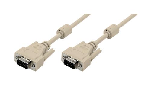 CABLU video LOGILINK CV0034, VGA (T) la VGA (T), 1.8m (Gri)