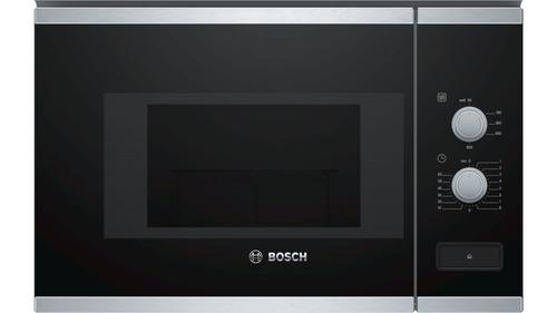 Cuptor cu microunde incorporabil Bosch BFL520MS0, 20 l, 800 W, 5 niveluri putere, Platou 25.5 cm (Negru)