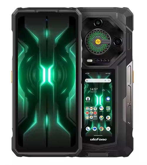 Telefon Mobil Ulefone Armor 33 Pro, MediaTek Dimensity 7300X Octa-Core, Ecran AMOLED touchscreen 6.95inch, 16GB RAM, 512GB Flash, Camera Tripla 50+64+50, Wi-Fi, 5G, Dual Sim, Android (Negru)