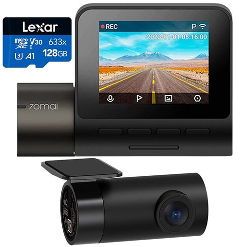 Camera auto DVR 70mai Midrive A200 1080p, 60 FPS, IPS 2.0inch, 130 FOV, HDR, Night Owl Vision, G-Sensor, WiFi + Camera spate RC11 1080p, 25 FPS, 130 FOV + Card MicroSD Lexar 128GB (Negru) 1 Camera auto DVR 70mai Midrive A200 1080p, 60 FPS, IPS 2.0inch, 130 FOV, HDR, Night Owl Vision, G-Sensor, WiFi + Camera spate RC11 1080p, 25 FPS, 130 FOV + Card MicroSD Lexar 128GB (Negru)