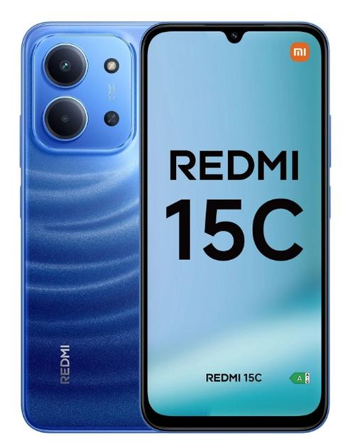 Telefon Mobil Xiaomi Redmi 15C 4G, Procesor Mediatek Helio G81 Ultra Octa-Core, IPS LCD 6.9inch, 4GB RAM, 256GB Flash, Camera Duala 50 MP + QVGA, Wi-Fi, 4G, Dual Sim, Android (Albastru)