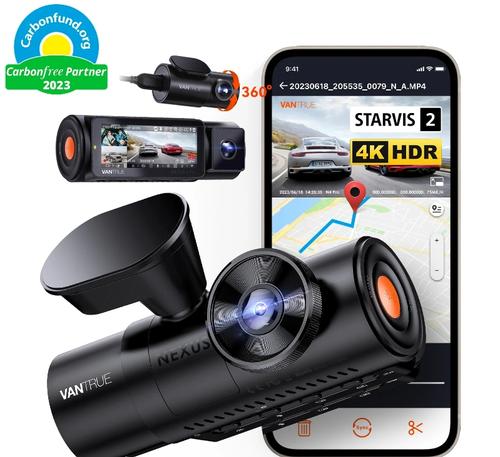 Camera video auto Vantrue Nexus 4 Pro, Fata+Spate+Interior, 4K, 3 canale, Wi-Fi, Ecran IPS 3.19inch, GPS, Microfon si Difuzor, Control vocal (Negru) 1 Camera video auto Vantrue Nexus 4 Pro, Fata+Spate+Interior, 4K, 3 canale, Wi-Fi, Ecran IPS 3.19inch, GPS, Microfon si Difuzor, Control vocal (Negru)