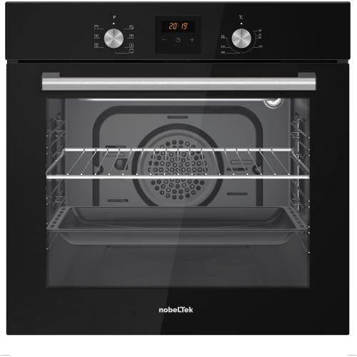Cuptor incorporabil Nobeltek NBIO-627BK-1, Electric, 60 l, 7 functii, Timer digital, Ventilator de racire (Negru)