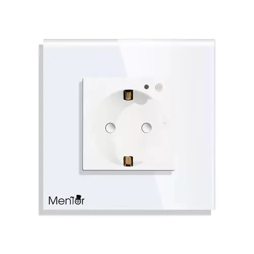 Priza simpla Smart wireless Mentor ES038 WiFi 16A monitorizare consum incastrata 1 Priza simpla Smart wireless Mentor ES038 WiFi 16A monitorizare consum incastrata