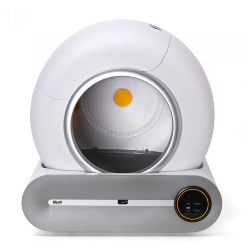 Litiera Automata iHunt Smart Cat Litter V1 pentru pisici, 9 l, Fara mirosuri, Afisaj tactil LED (Alb)