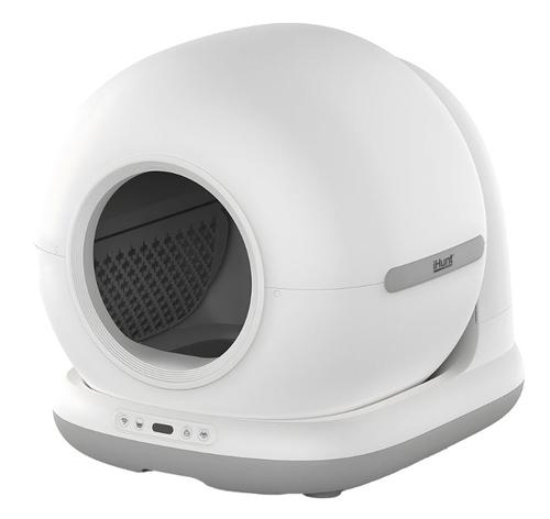 Litiera Automata iHunt Smart Cat Litter V6, Wi-Fi, Senzori, Aplicatie Smart (Alb)