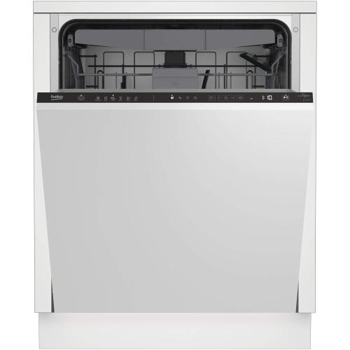 Masina de spalat vase incorporabila Beko BDIN36530, 15 seturi, 6 programe, AutoDoor Opening, Touch control, Indicator luminos podea, Clasa D, 60 cm (Alb)