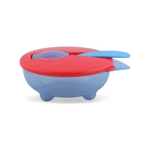 Set castron cu capac ermetic si lingurita, 5x12 cm, fara BPA, Blue 1 Set castron cu capac ermetic si lingurita, 5x12 cm, fara BPA, Blue