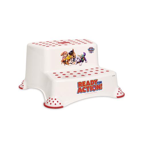 Inaltator dublu pentru baie Disney, antiderapant, Paw Patrol White 1 Inaltator dublu pentru baie Disney, antiderapant, Paw Patrol White