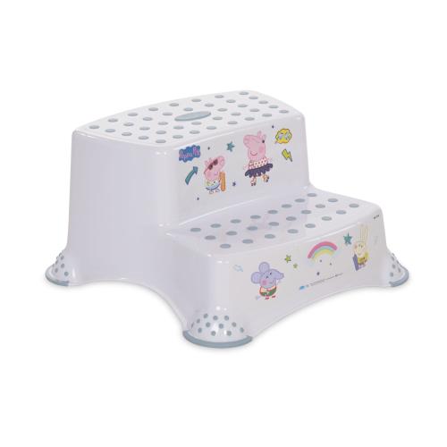 Inaltator dublu pentru baie Disney, antiderapant, cu insertii de cauciuc, rezistent, Piggy Nordic White 1 Inaltator dublu pentru baie Disney, antiderapant, cu insertii de cauciuc, rezistent, Piggy Nordic White