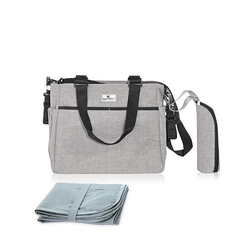 Geanta pentru accesoriile bebelusului Maya, 9 compartimente, cu bretea pentru umar, compartiment izoterm detasabil, Grey 1 Geanta pentru accesoriile bebelusului Maya, 9 compartimente, cu bretea pentru umar, compartiment izoterm detasabil, Grey