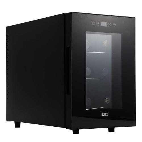 Racitor de vinuri iHunt Wine Cooler Silentios WINE-COOLER-KM-1, 16 l, 6 sticle, 3 rafturi, 30 W (Negru) 1 Racitor de vinuri iHunt Wine Cooler Silentios WINE-COOLER-KM-1, 16 l, 6 sticle, 3 rafturi, 30 W (Negru)