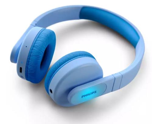 Casti Stereo Wireless Philips TAK4206BL/00, pentru copii, On-Ear, Bluetooth, redare 28 de h, incarcare rapida, microfon (Albastru) 1 Casti Stereo Wireless Philips TAK4206BL/00, pentru copii, On-Ear, Bluetooth, redare 28 de h, incarcare rapida, microfon (Albastru)