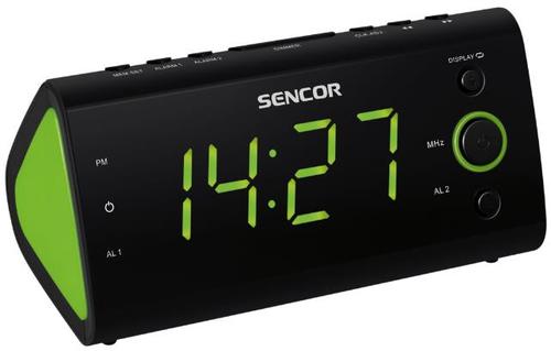 Radio cu ceas Sencor SCR 170 GN (Negru/Verde)