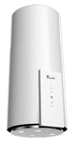 Hota tip Insula Tornado Tube Island 1200 (40), 1 Motor, 4 Viteze, 1200 m3/h, Filtru anti-grasimi, 40 cm (Alb)