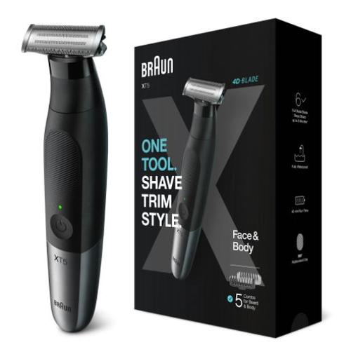 Aparat hibrid de barbierit si tuns barba Braun Series X XT5100, Wet&Dry, 4 piepteni, 1 cap pentru ingrijire corporala (Negru) 1 Aparat hibrid de barbierit si tuns barba Braun Series X XT5100, Wet&Dry, 4 piepteni, 1 cap pentru ingrijire corporala (Negru)