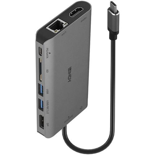 Mini Docking Station Lindy USB 3.2 Type C - 4K HDMI & DP, PD 3.0 100W, USB 3.2, Gigabit Ethernet, SD, Audio 1 Mini Docking Station Lindy USB 3.2 Type C - 4K HDMI & DP, PD 3.0 100W, USB 3.2, Gigabit Ethernet, SD, Audio