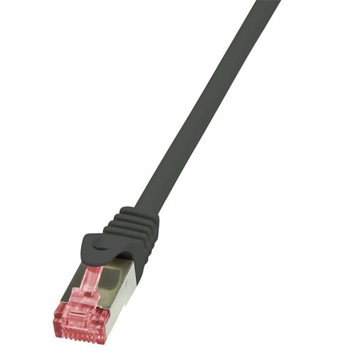 Cablu S/FTP LOGILINK Cat6, LSZH, cupru, 10 m, negru, AWG27, dublu ecranat CQ2093S 1 Cablu S/FTP LOGILINK Cat6, LSZH, cupru, 10 m, negru, AWG27, dublu ecranat CQ2093S