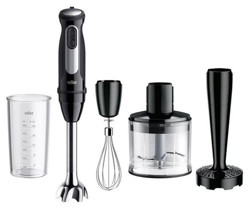 Blender de mana Braun MultiQuick 5 Pro MQ 55.307M, 1000 W, 25 viteze variabile + Turbo Boost, Tocator 1.25 l, Pahar 0.6 l (Negru)