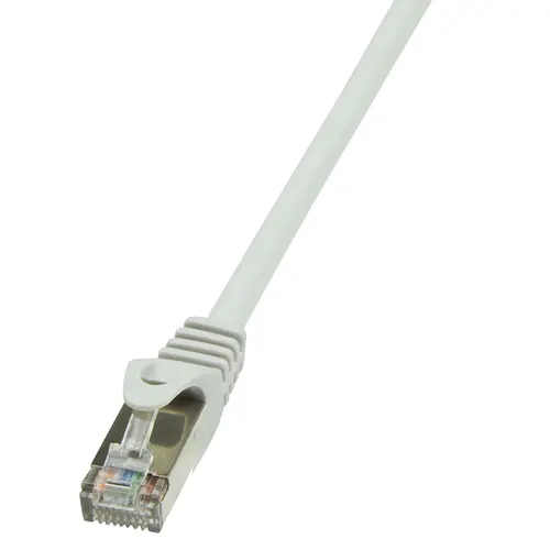 Cablu S/FTP LOGILINK Cat5e, cupru-aluminiu, 1 m, gri, AWG26, dublu ecranat CP1032D